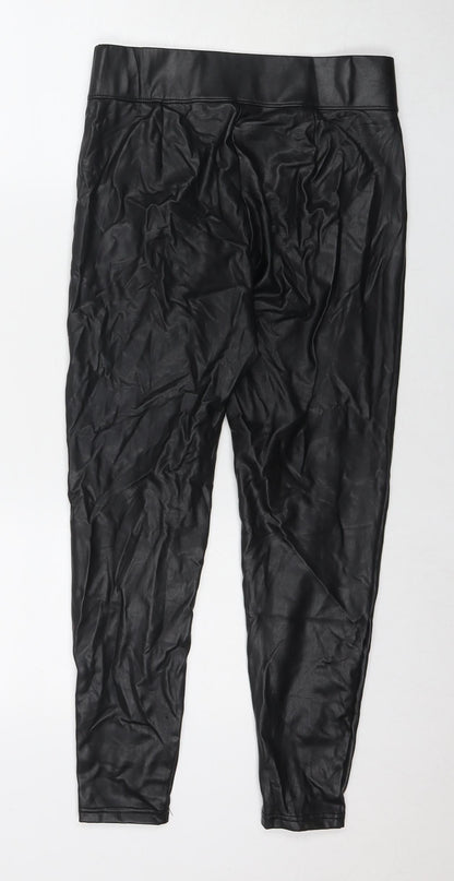 Womens UK Size 10 Marks and Spencer Regular Fit  Black Trousers