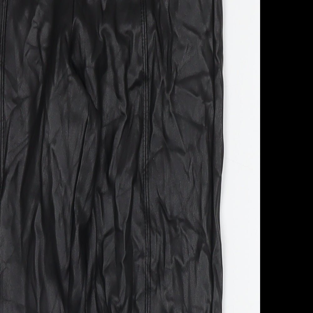 Womens UK Size 10 Marks and Spencer Regular Fit  Black Trousers