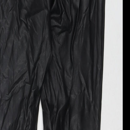 Womens UK Size 10 Marks and Spencer Regular Fit  Black Trousers