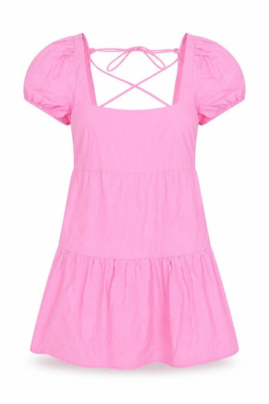 Stradivarius Womens Pink Polyester A-Line Size M Square Neck Pullover