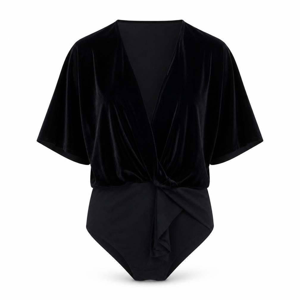 Womens UK Size S Zara One-Piece Black Bodysuit