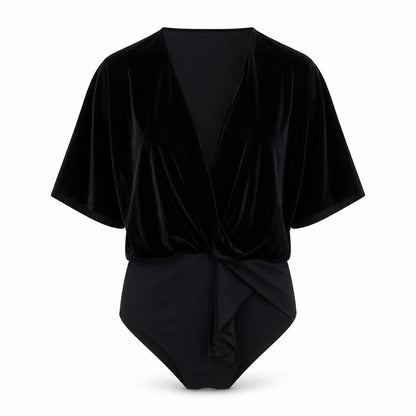Womens UK Size S Zara One-Piece Black Bodysuit