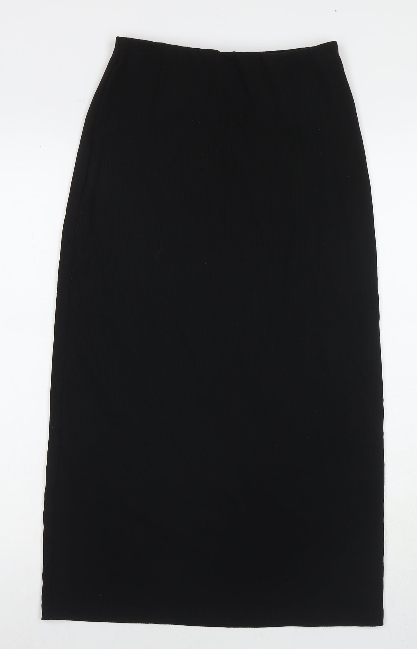 H&M Womens Black Polyester Maxi Skirt Size S