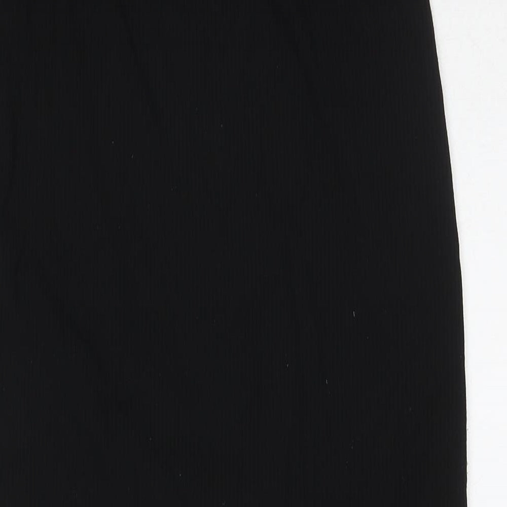 H&M Womens Black Polyester Maxi Skirt Size S