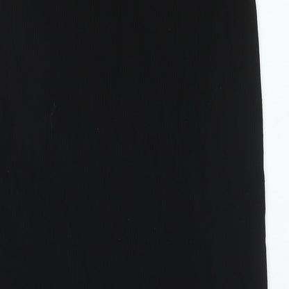 H&M Womens Black Polyester Maxi Skirt Size S