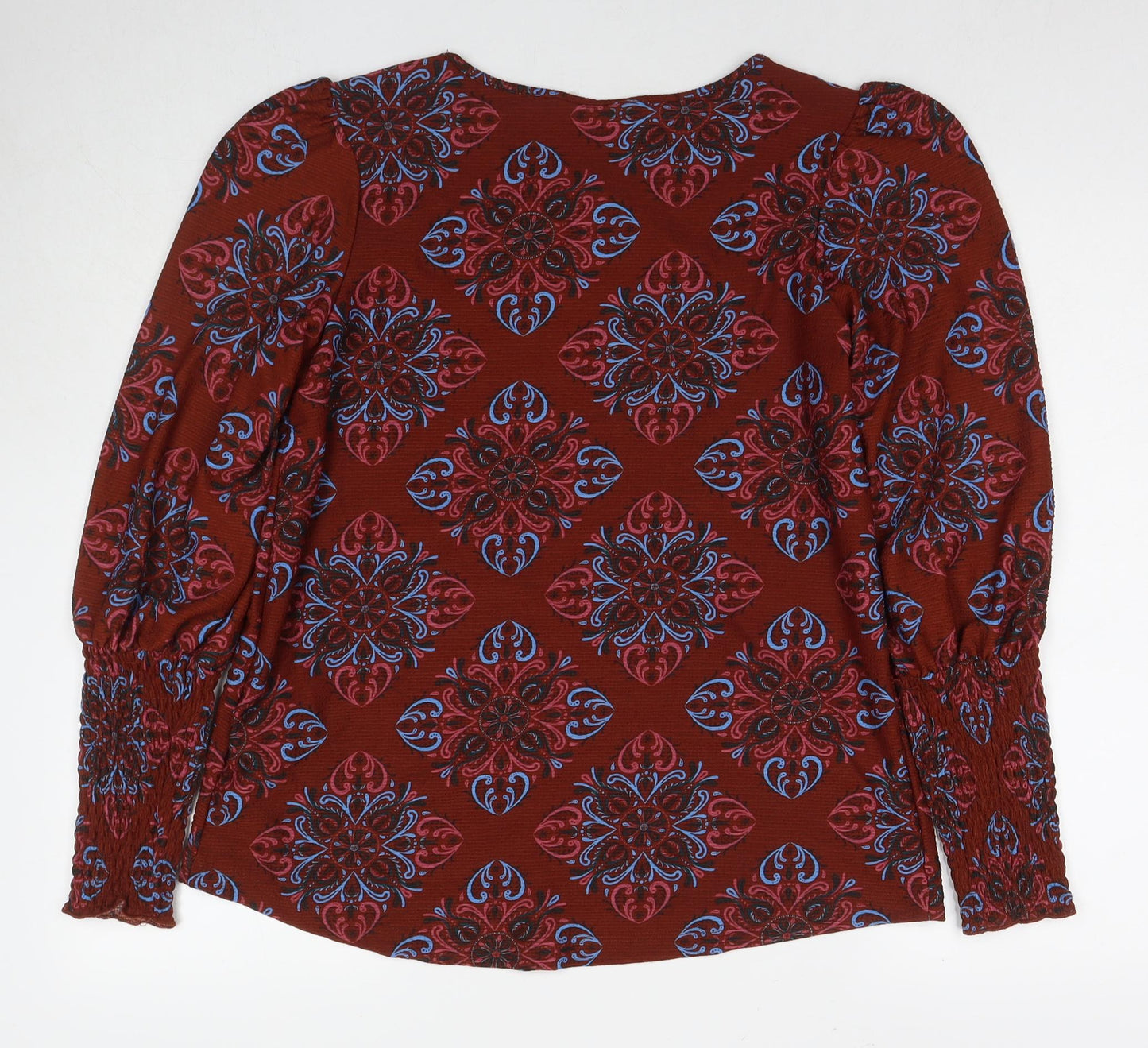 Womens UK Size 14 NEXT Brown Basic Blouse