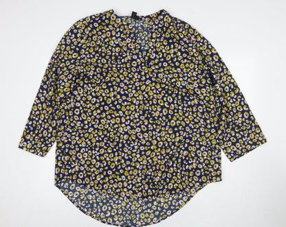 Womens UK Size 20 Izabel Multicoloured Tunic Blouse