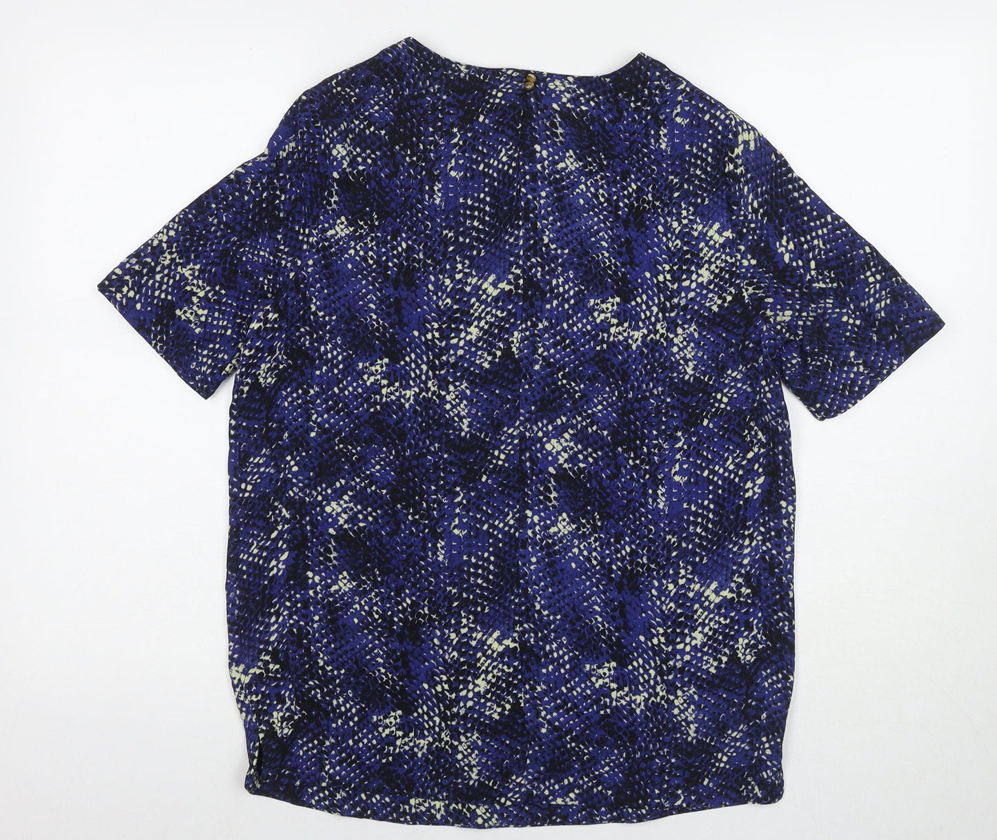 Womens UK Size 8 Marks and Spencer Blue Basic T-Shirt