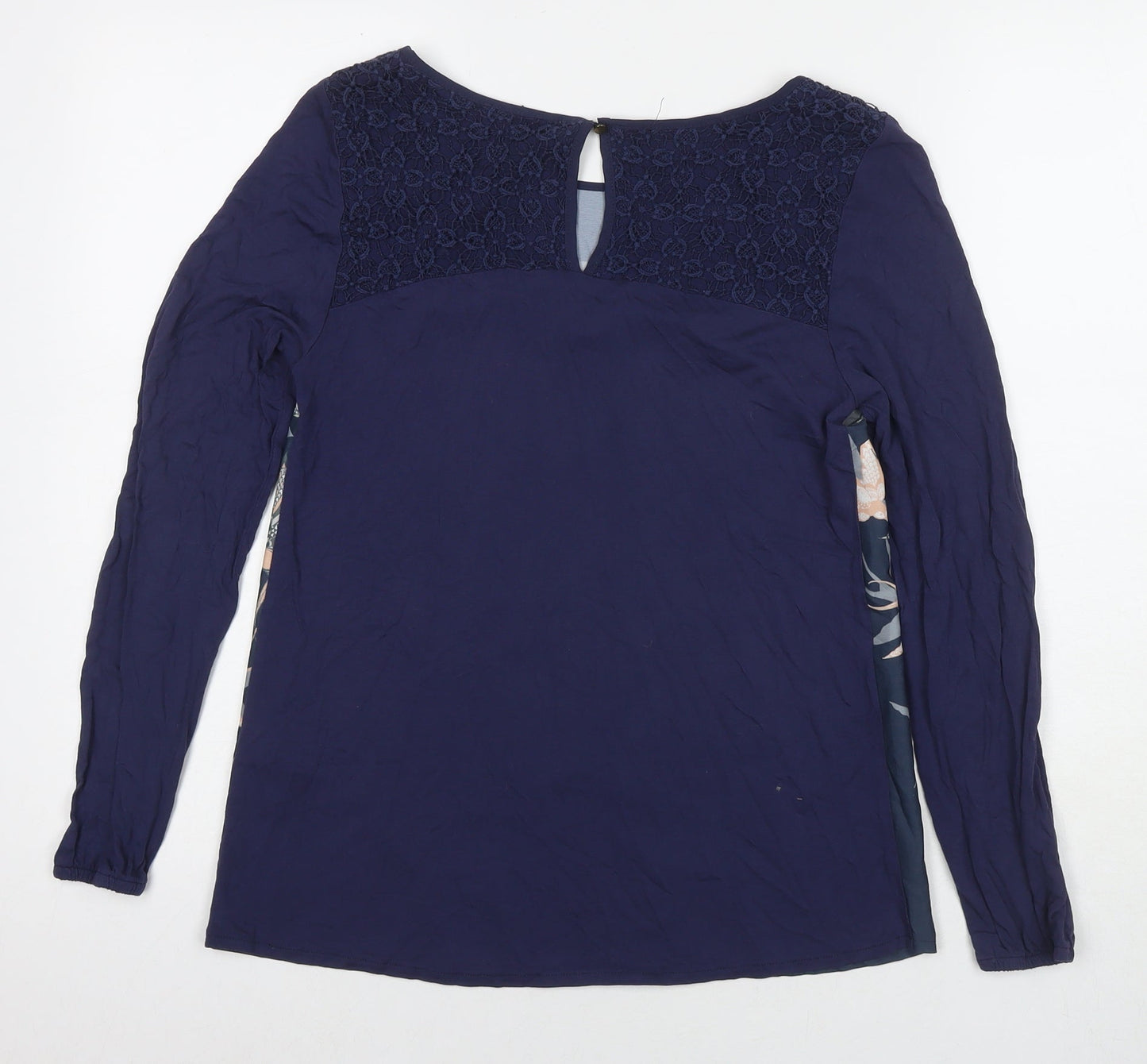 Womens UK Size S Oasis Blue Basic Blouse