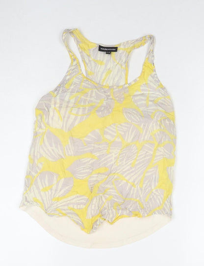 Womens UK Size 8 Warehouse Multicoloured Basic Tank