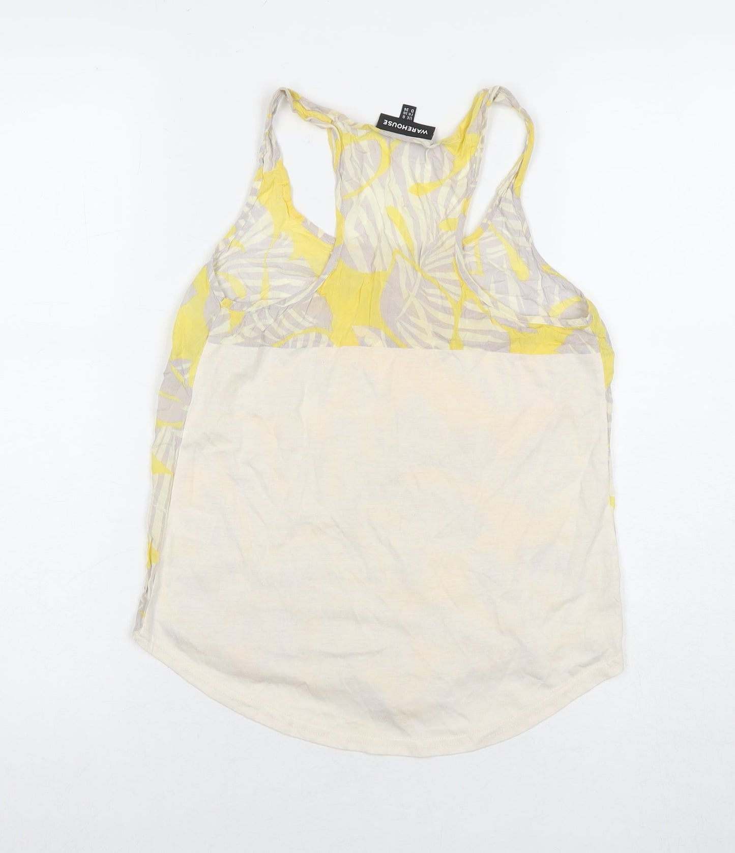Womens UK Size 8 Warehouse Multicoloured Basic Tank
