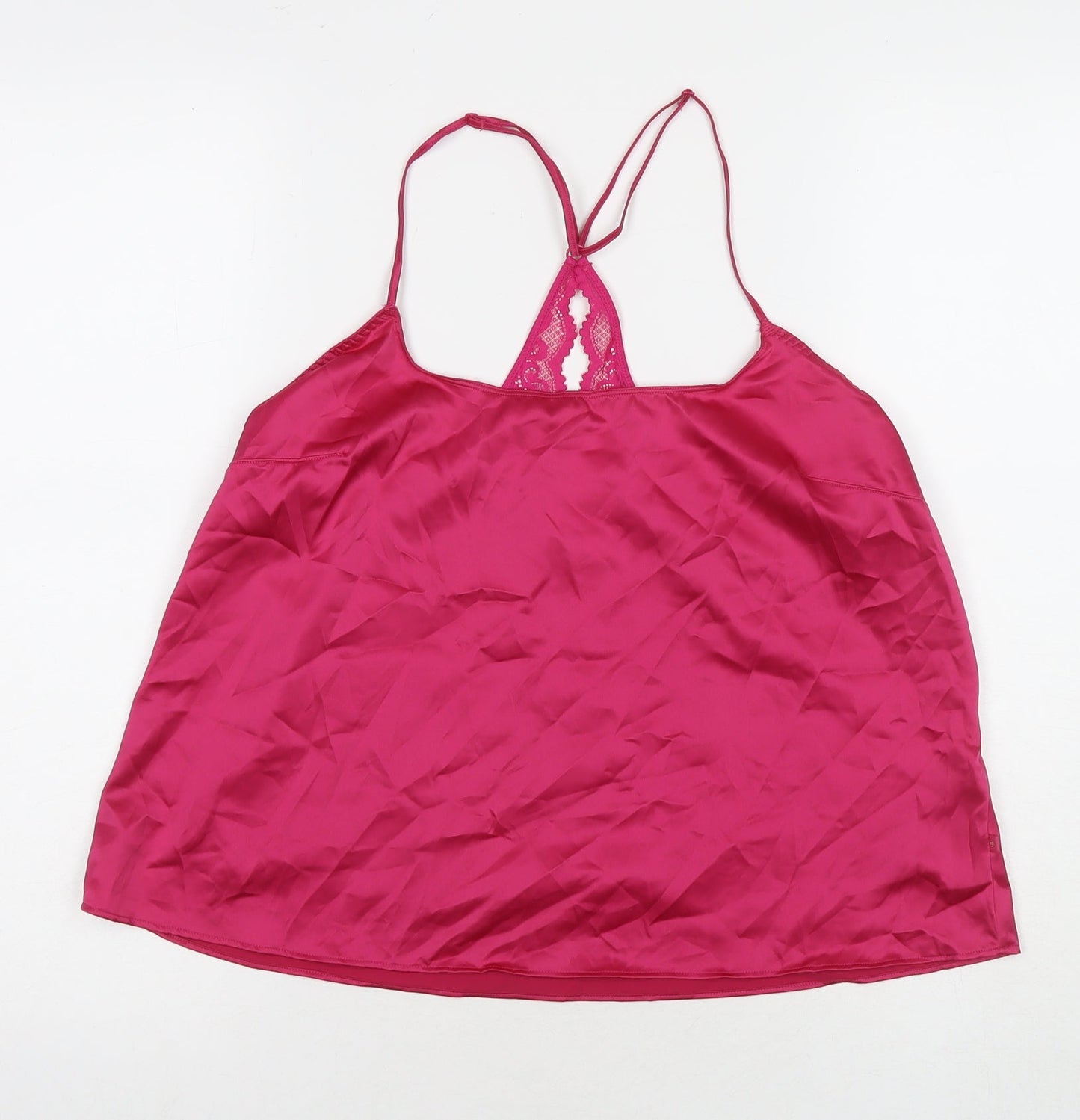 Womens UK Size M Marks and Spencer Pink Basic Tank