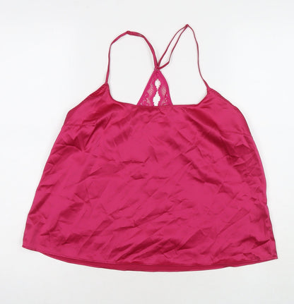 Womens UK Size M Marks and Spencer Pink Basic Tank