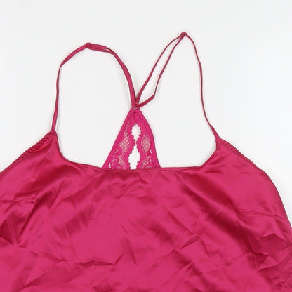 Womens UK Size M Marks and Spencer Pink Basic Tank