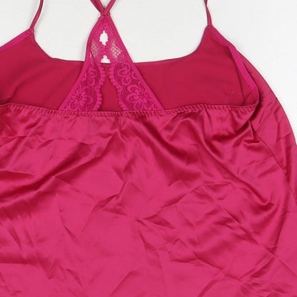 Womens UK Size M Marks and Spencer Pink Basic Tank
