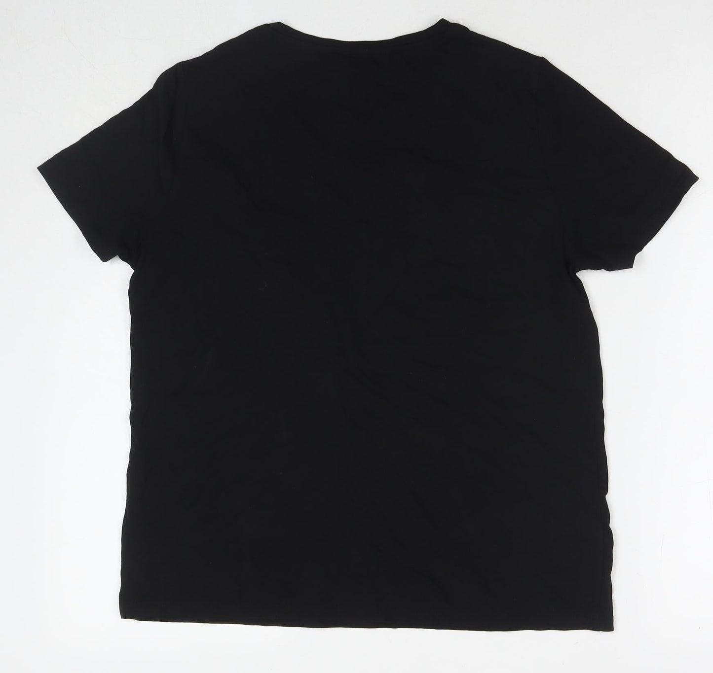 Womens UK Size 12 New Look Black Basic T-Shirt