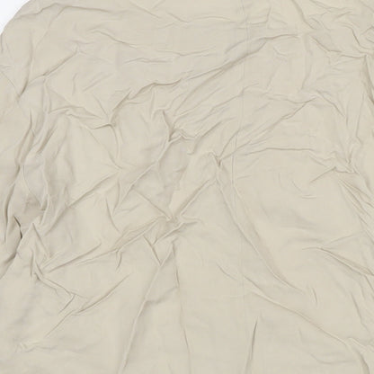 Womens UK Size M Zara Beige Basic Blouse