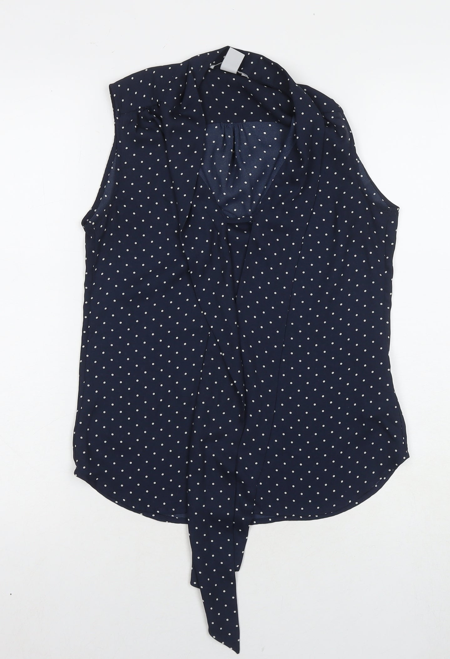 Womens UK Size 6 H&M Blue Basic Tank