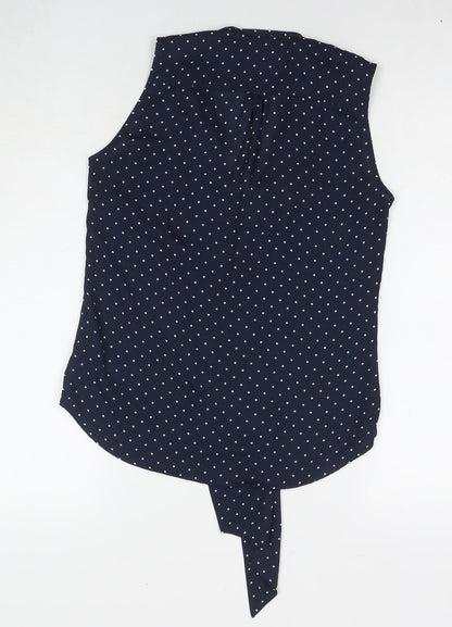 Womens UK Size 6 H&M Blue Basic Tank