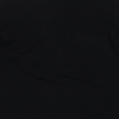 Just Elegance Womens Black V-Neck Viscose Pullover Jumper Size 12