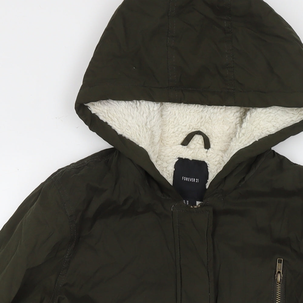 FOREVER 21 Womens Green Jacket Size M Zip