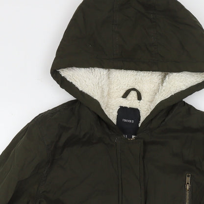 FOREVER 21 Womens Green Jacket Size M Zip
