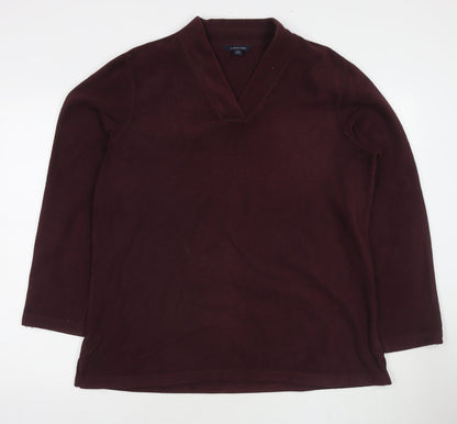 Womens UK Size 14 Lands' End Red Pullover Sweatshirt