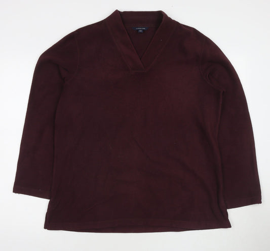 Womens UK Size 14 Lands' End Red Pullover Sweatshirt