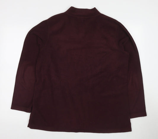 Womens UK Size 14 Lands' End Red Pullover Sweatshirt