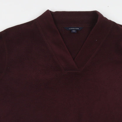 Womens UK Size 14 Lands' End Red Pullover Sweatshirt