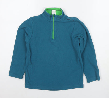 DECATHLON Boys Blue Polyester Pullover Sweatshirt Size 6 Years Pullover