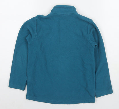 DECATHLON Boys Blue Polyester Pullover Sweatshirt Size 6 Years Pullover