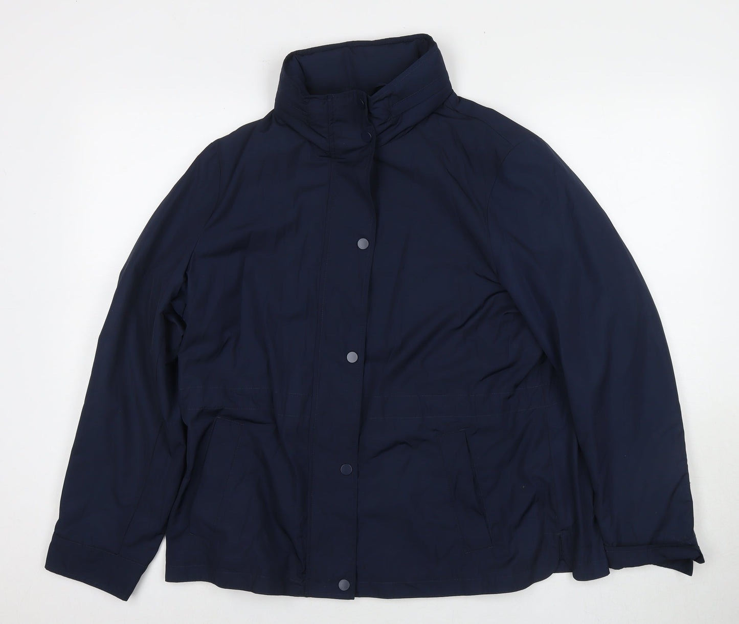 Womens UK Size 16 Marks and Spencer Blue Rain Coat