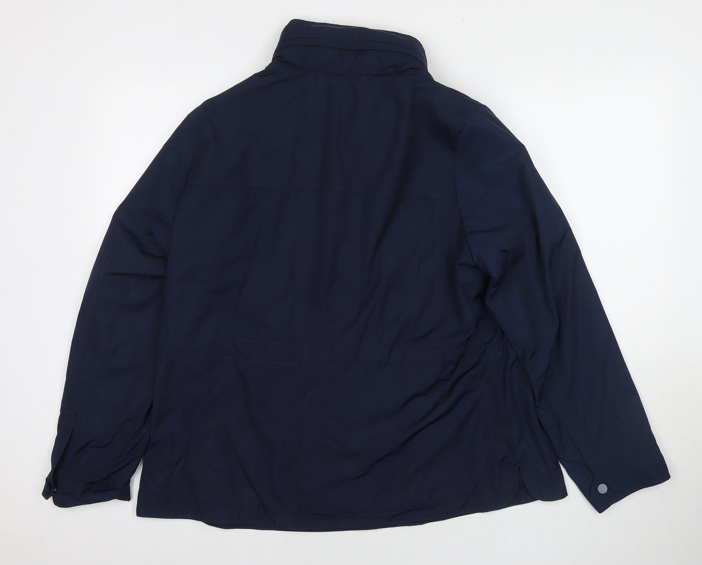 Womens UK Size 16 Marks and Spencer Blue Rain Coat
