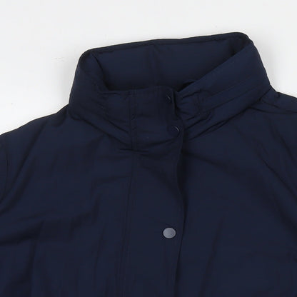 Womens UK Size 16 Marks and Spencer Blue Rain Coat