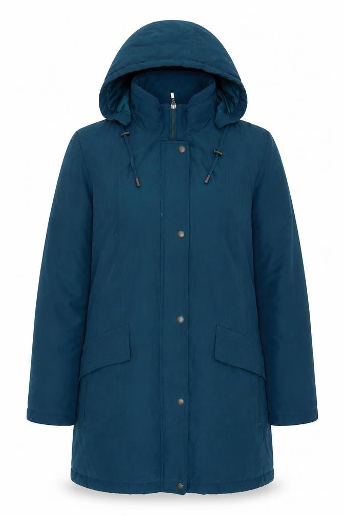Womens UK Size M Bonmarché Blue Trench Coat
