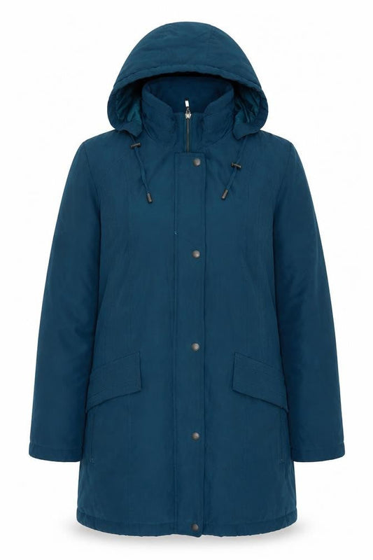 Womens UK Size M Bonmarché Blue Trench Coat