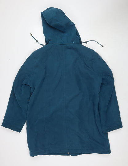 Womens UK Size M Bonmarché Blue Trench Coat