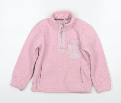 Threadgirls Girls Pink Polyester Pullover Sweatshirt Size 5-6 Years Pullover