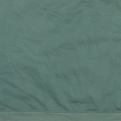 Zara Womens Green Cotton Pullover Sweatshirt Size M Pullover