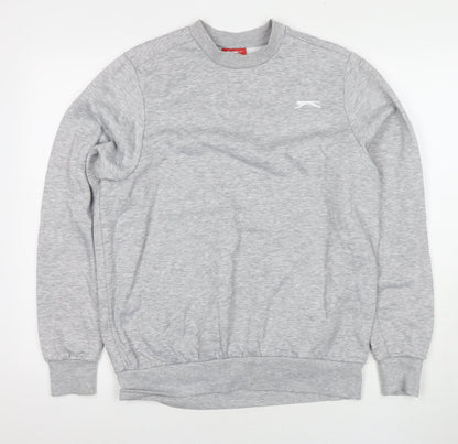 Mens UK Size S Slazenger Grey Pullover Sweatshirt