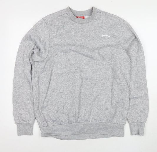 Mens UK Size S Slazenger Grey Pullover Sweatshirt