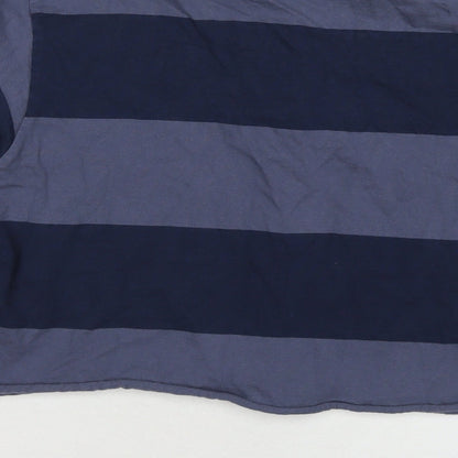 Womens UK Size M Brandy Melville Blue Cropped Polo