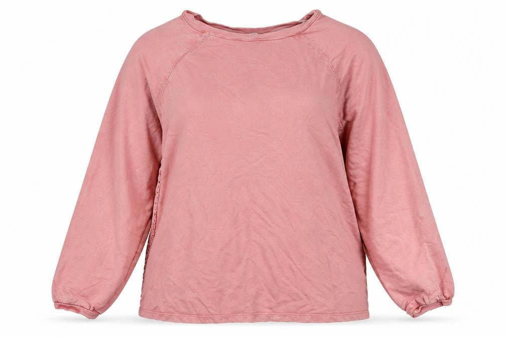 Next Womens Pink Cotton Pullover Sweatshirt Size 16 Pullover