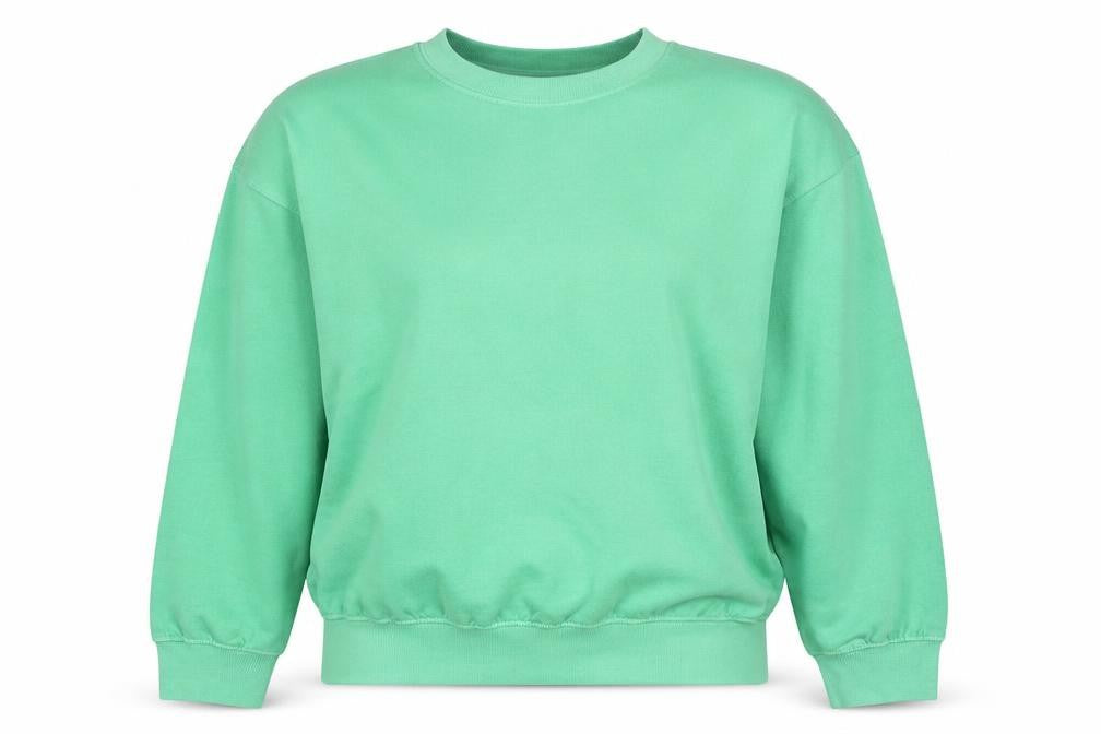 PRETTYLITTLETHING Womens Green Cotton Pullover Sweatshirt Size M Pullover - Unisex Worldwide