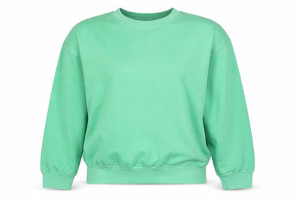 PRETTYLITTLETHING Womens Green Cotton Pullover Sweatshirt Size M Pullover - Unisex Worldwide