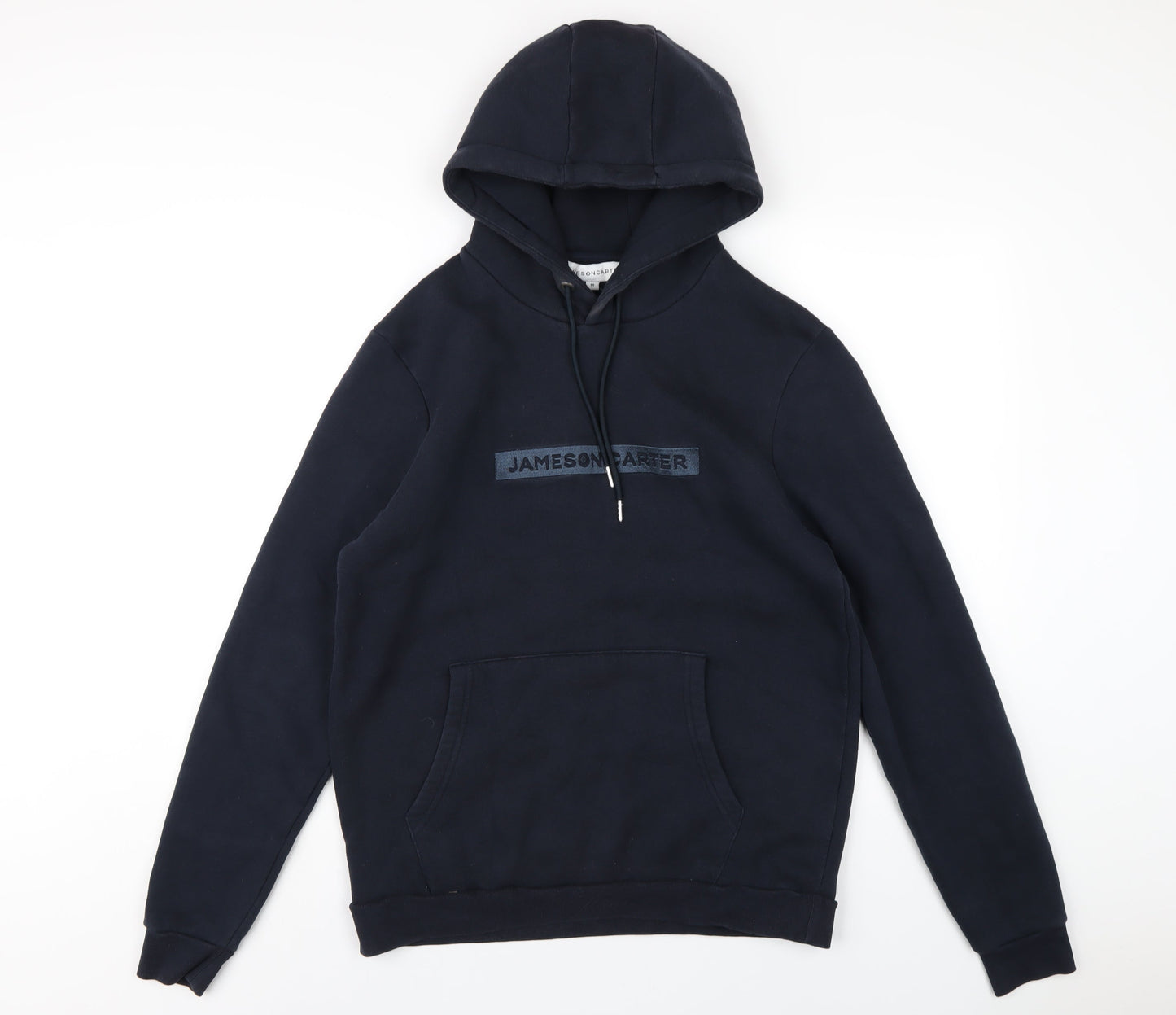 Mens UK Size M Jameson Carter Blue Pullover Hoodie