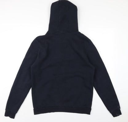 Mens UK Size M Jameson Carter Blue Pullover Hoodie