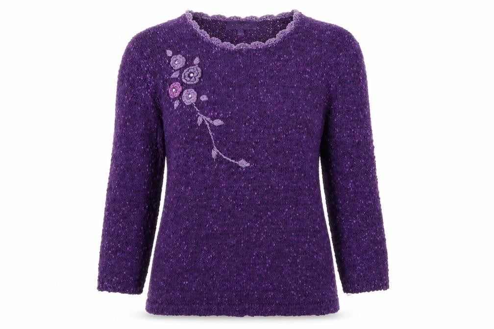 Womens UK Size M Autonomy Purple Pullover Jumper