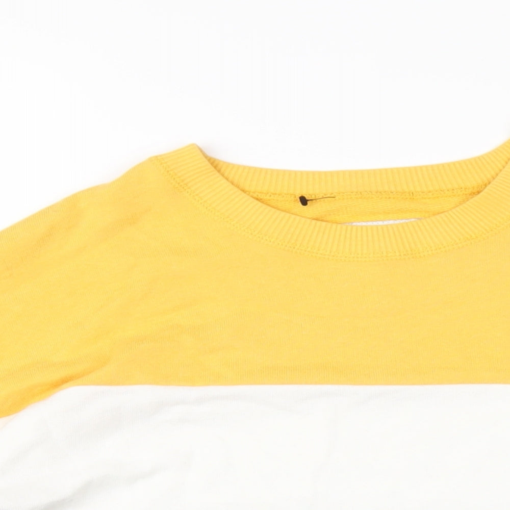 Hollister Womens Black Striped Cotton Pullover Sweatshirt Size XS Pullover